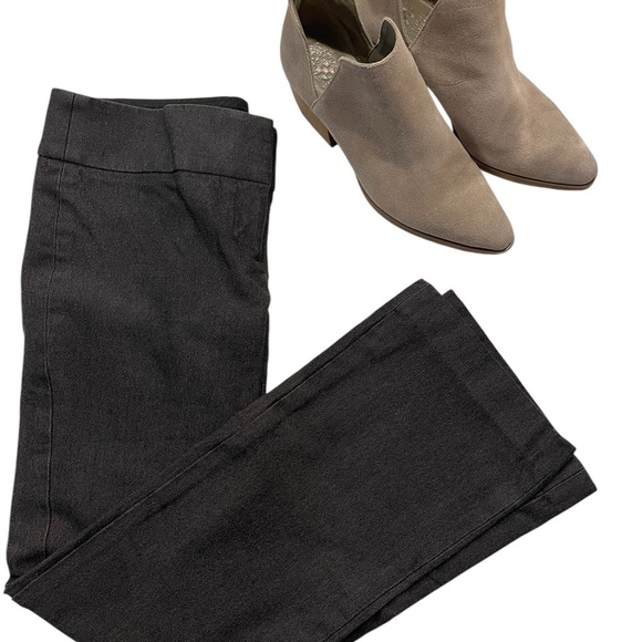 LOFT Marisa (Sleek Tailored) Black Boot Cut Pants - Picture 1 of 6